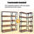 5 Tiers Changeable Corner Bookcase with taller size, Plant Shelf With Grow Light
