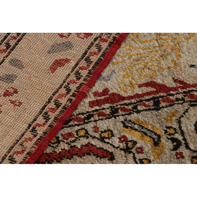 One-of-a-Kind 3'11”x4'11” Hand Knotted Area Rug