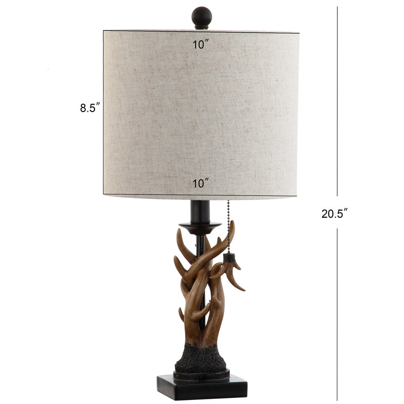 Parrett Resin Table Lamp, Walnut