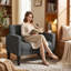 Upholstered Armchair-1402647786