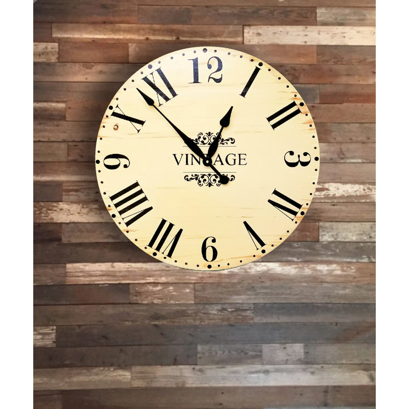Northgate Solid Wood Wall Clock, 36" H x 36" W x 2" D