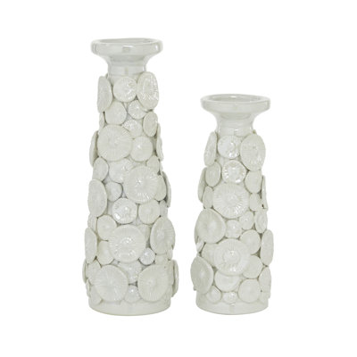 14.95'' H Concrete / Cement Tabletop Candlestick