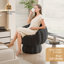 Fauteuil demi-tonneau rembourré rembourré avec coussin-686820958