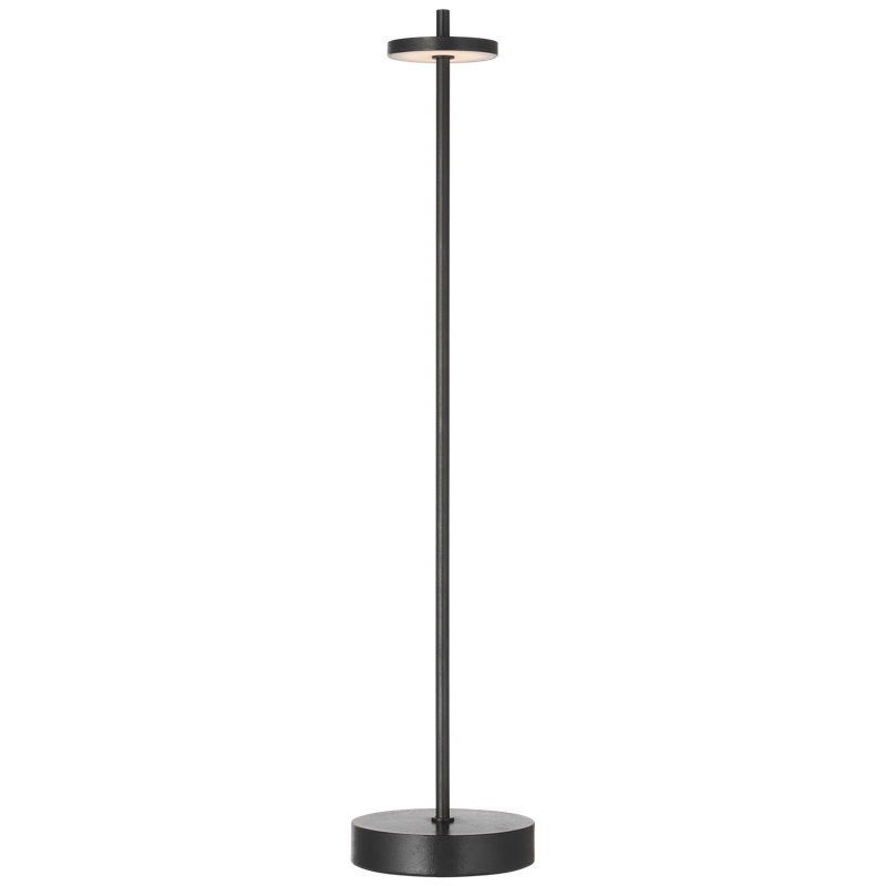 Kelly Wearstler Sene Rechargeable Table Lamp, Black, 1.6 W, 23" H x 5" W x 5" D