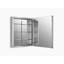 Verdera Recessed or Surface Mount Frameless Medicine Cabinet with 3 Adjustable Shelves-78311900