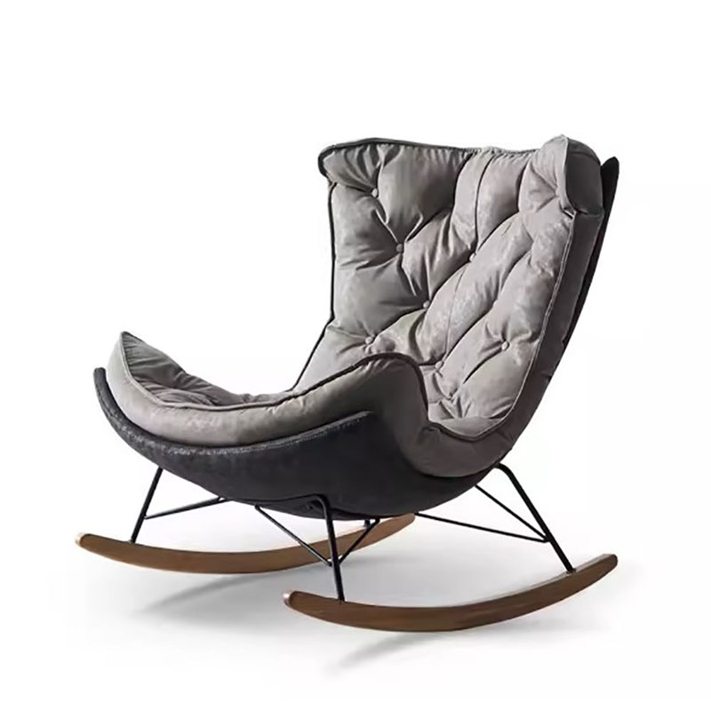 Chaise berçante nordique Casual Creative, Gris