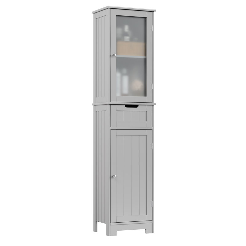 Olvera Linen Cabinet, Gray