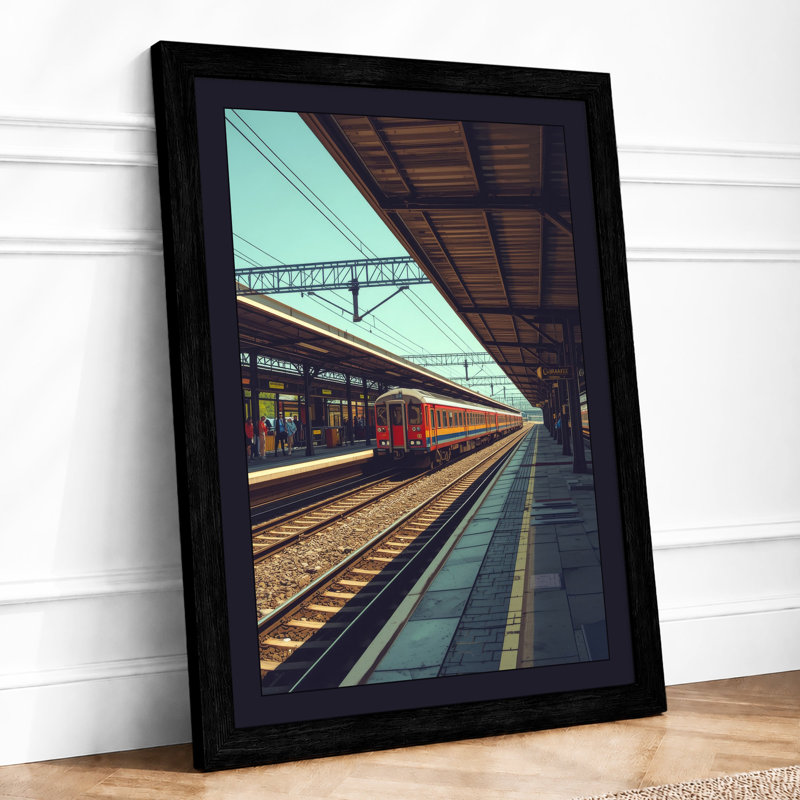 Platform Under Steel Industrial - Print, A1 - 84.1 x 59.4 cm, Black