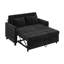 Canapé-lit convertible, canapé-lit escamotable avec dossier réglable, canapé-lit en chenille avec poche latérale-1705505413