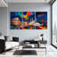Cités et pays, ensemble de 3 reproductions d'art sur toile-691749252