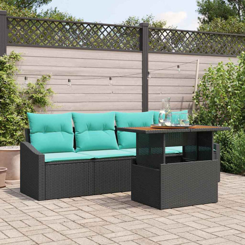 Ensemble de canapé de jardin avec rangement 5 pièces vidaXL