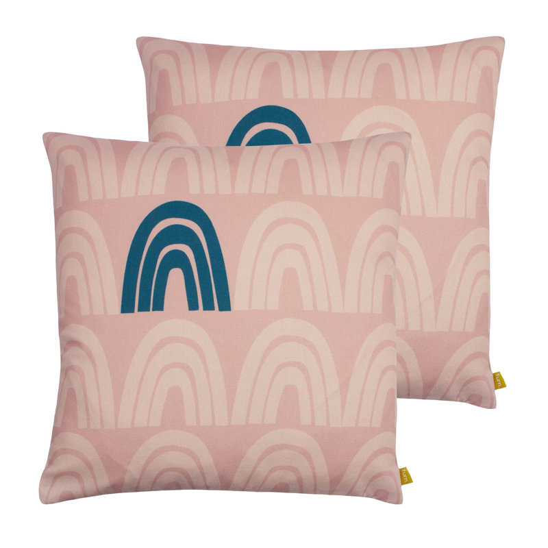 Abstract Square Cushion, Feathers