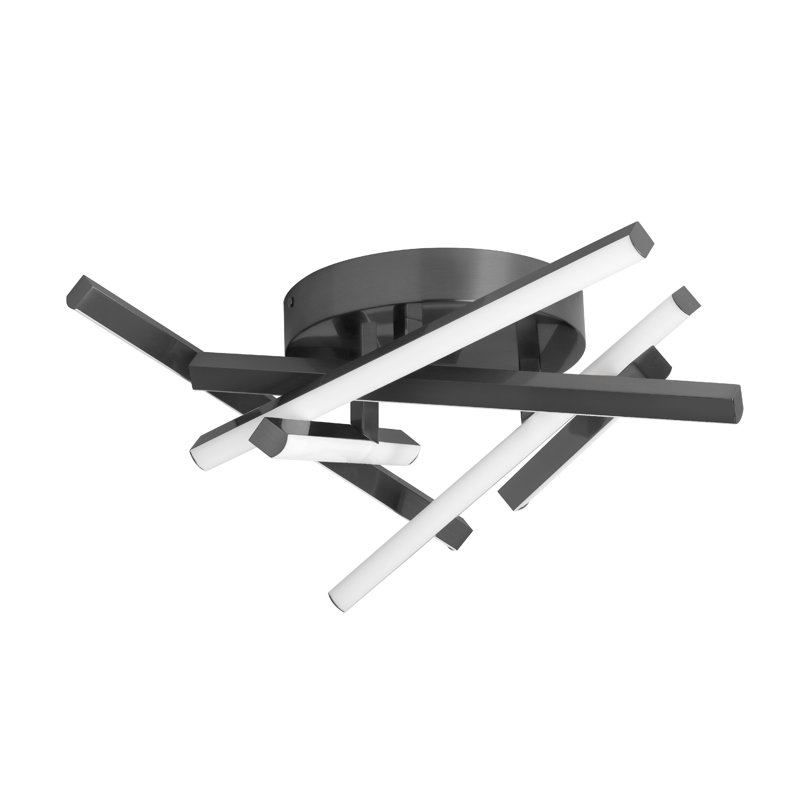 Diffuseur encastré en silicone blanc WayW 43W Waymond, Noir mat