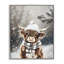Cozy Winter Highland Calf, estampe numérique, design par Arlington Prints-793759587-793759585