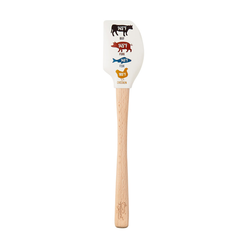 Spatulart® Meat Temperatures Wood Handled Spatula
