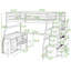 Lit mezzanine double avec tiroirs, tablettes et bureau-1402373773