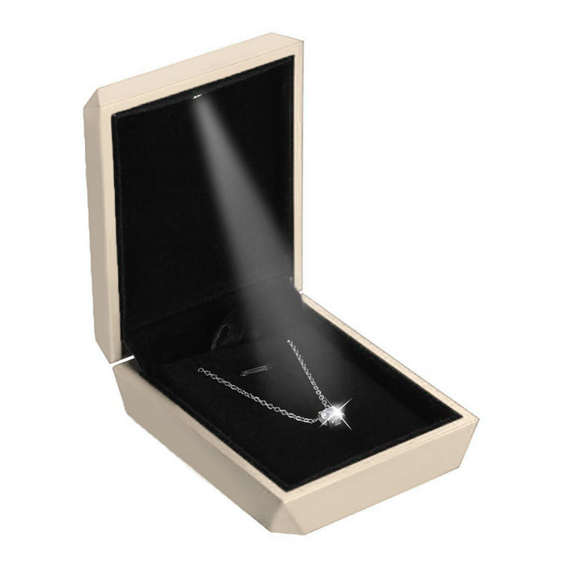 Jewellery Box + LED Lighting, Gold