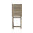 Wood Folding Table 43.5'' - Water Outdoor Feature Weather & Resistance, Grey, Slatted, Compact Storage