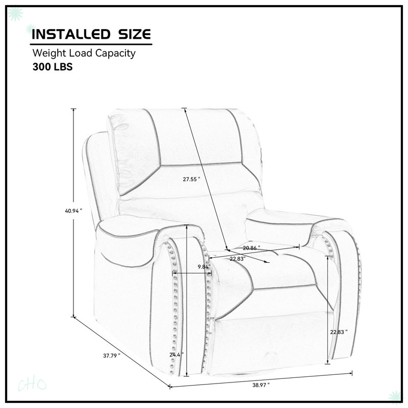 Fauteuil inclinable en similicuir