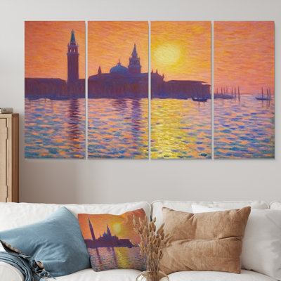 Sayles - Venice Wall Art For Living Room 4 Piece