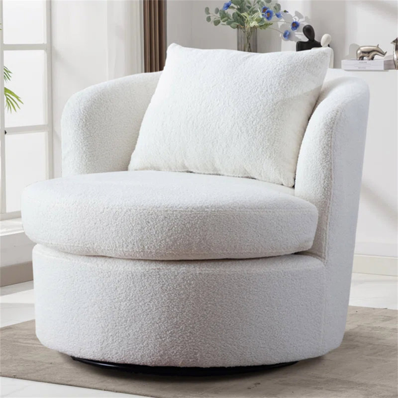 Fauteuil demi-tonneau pivotant l 33 po