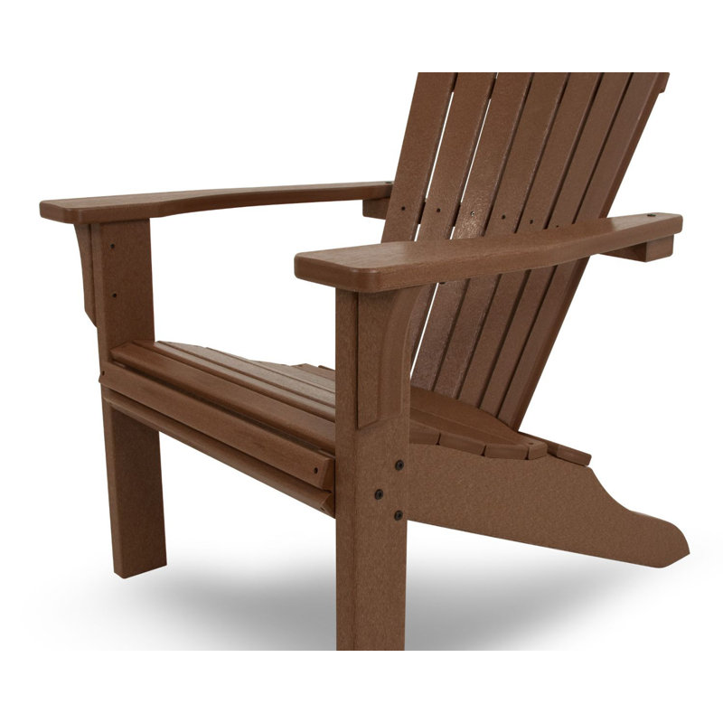 Adirondack POLYWOOD coquillage, Teck foncé