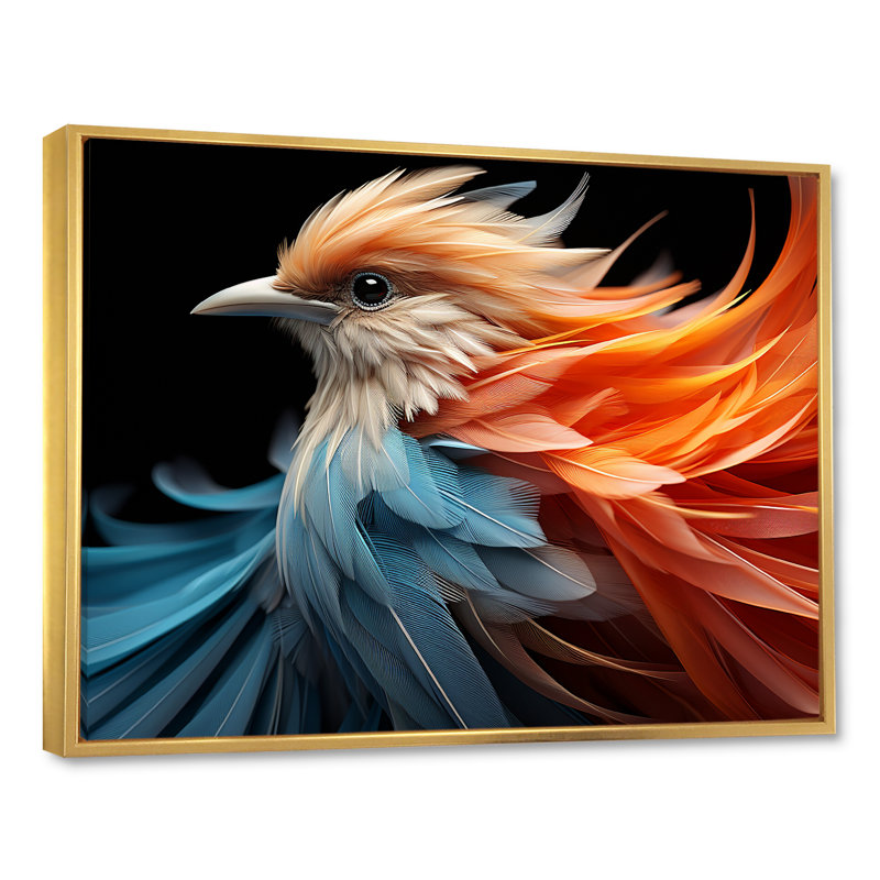 «Ethereal Tones Form Abstract Wingspans I», reproduction d'art sur toile, 30" H x 40" W, Silver Picture Framed