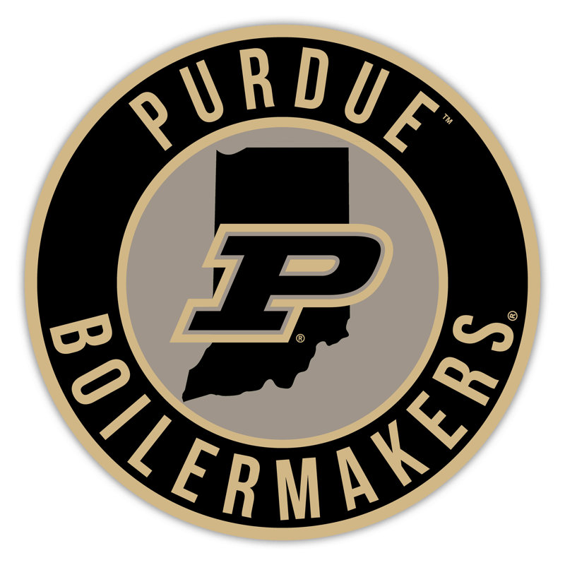 Purdue Bright Line - 16" Circle With State