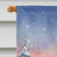 Chien de sang avec le drapeau de la maison du Père Noël-1699868975-1699868954