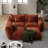 4-Piece Chenille Sectional Sofa Cloud Couch with Ottoman, Soft Fabric Reversible Sleeper Sectional for Living Room, Bedroom and Office-1659230472-1659291143