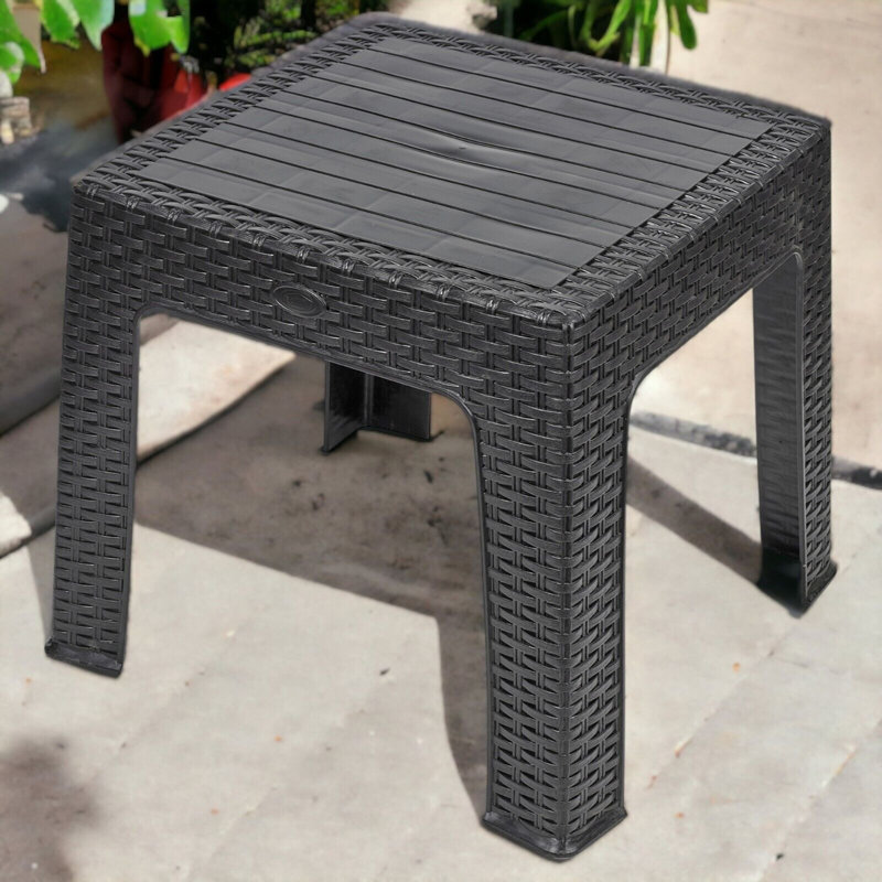 Addlyn Square Outdoor Coffee Table , 43cm cm W 43cm cm D, Black