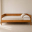 Lit de jour en bois pleine grandeur avec sommier à lattes, cadre de lit plateforme complet, canapé-lit pour chambre à coucher, chambre d'amis et salon, aucun sommier requis-1910380344