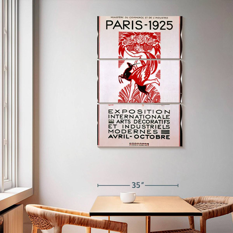 Exposition internationale Masam, Paris, 1925, H 65 po x l 42 po