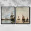 Vintage nAUTICAL IX - impression giclée sur cadre - ensemble de 2-946963368-946963367