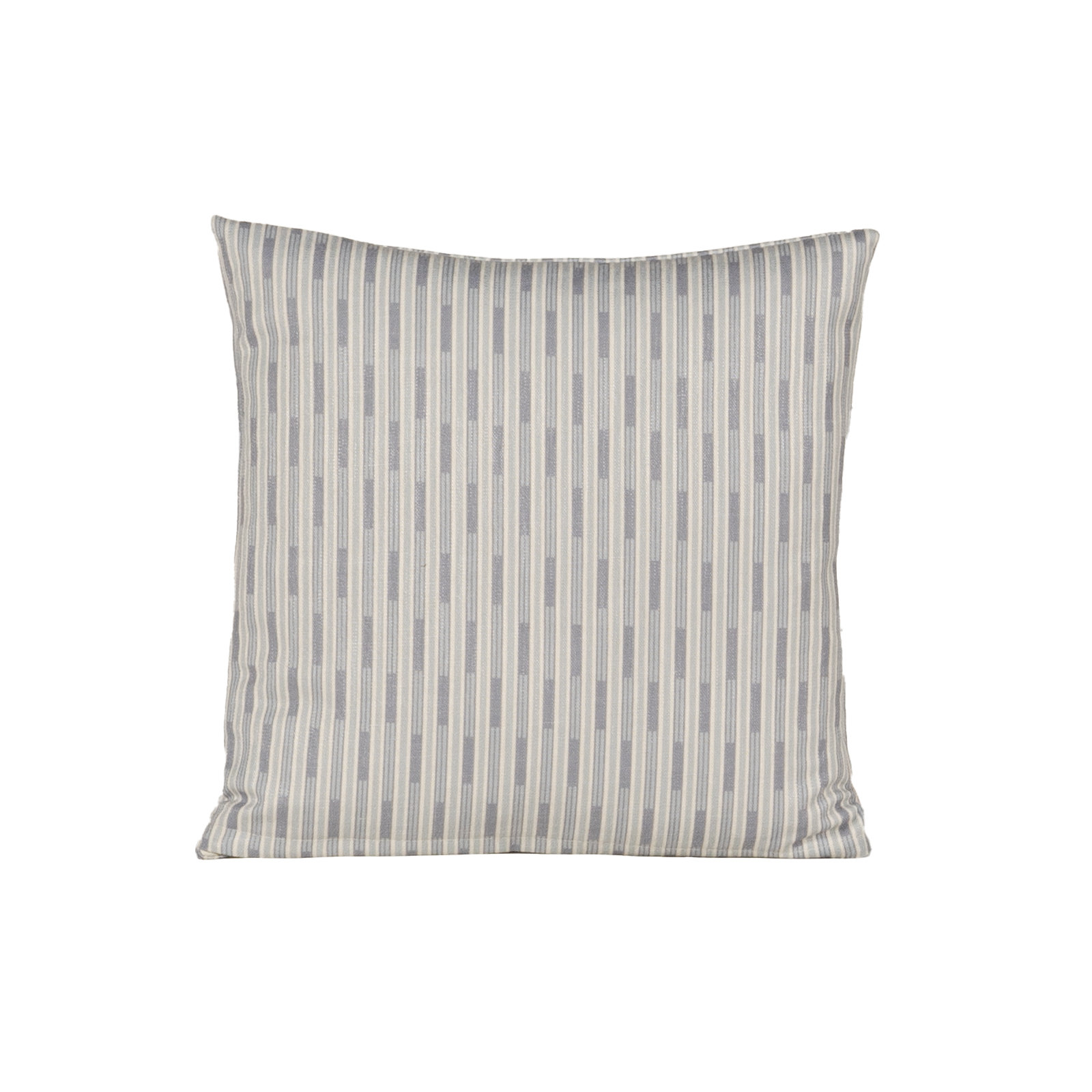 Benton Stripe Accent Pillow, Square 20", Polyester, Blue