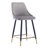 Wilhite 19" Wide Modern Velvet Upholstered Bar Stool with Gold-Tipped Legs-1406265329-1417305554