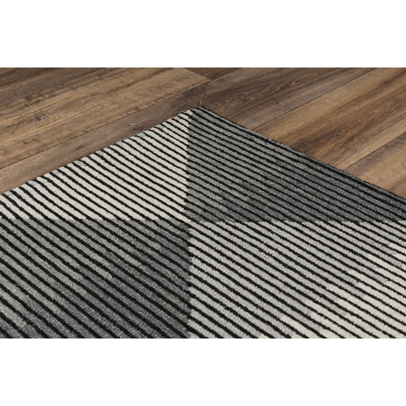 Snider Wool Geometric Indoor Rug, Rectangle 7'9" x 9'9"