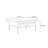 Solid wood coffee table with retro design
