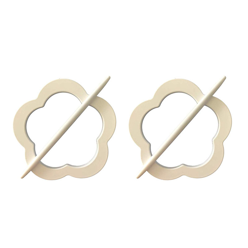 Ensemble de 2 rideaux en plastique Classic, Blanc