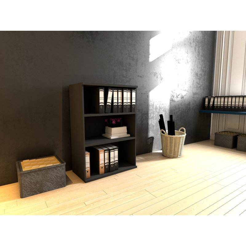 Favela 117cm H x 80cm W Library Bookcase, Anthracite