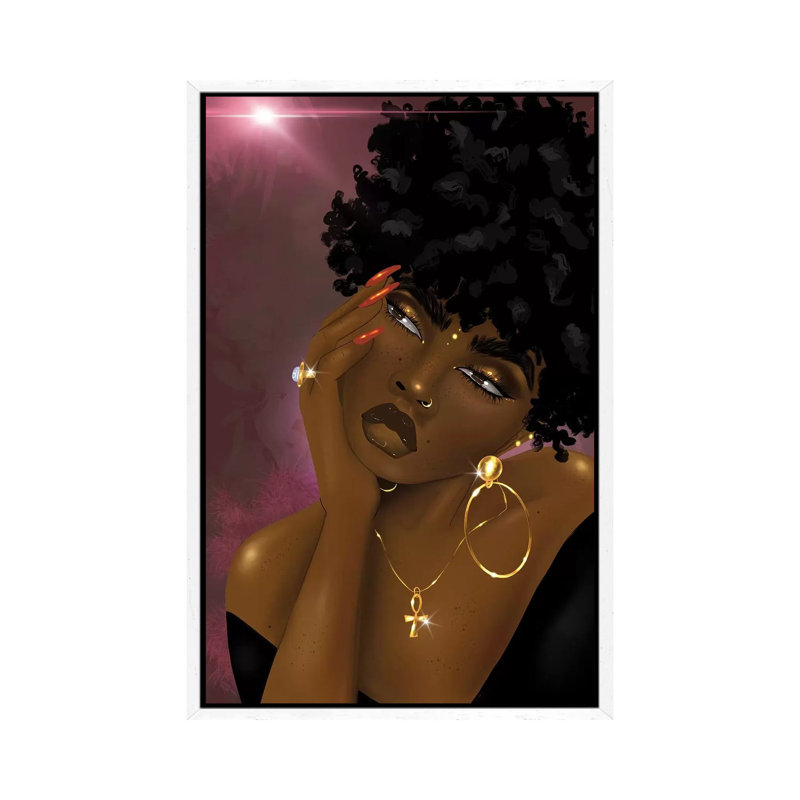 Lanisha 1 Piece Wall Art on Canvas, 101.6 cm H x 66.04 cm W, White Framed