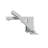 Quadrato Deck Tub Filler with Diverter-52227263