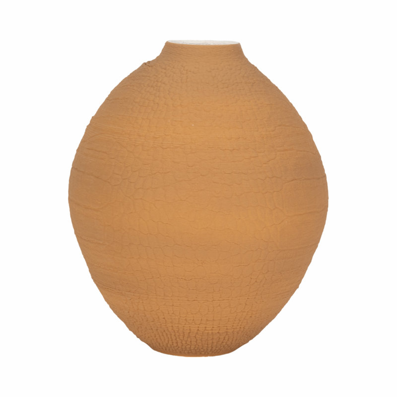 Hokku Designs 18" Baltra 3D Printed Vase, Apple Cinnamon
