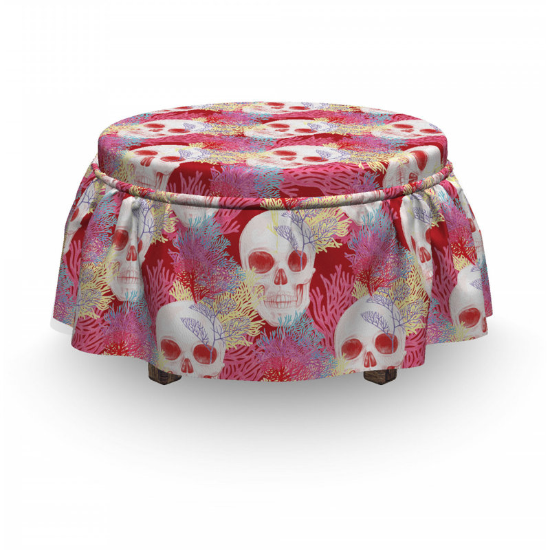 Housse pour repose-pieds à coussins carrés