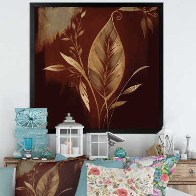 " Terra Cotta Chocolate Leaves IV "