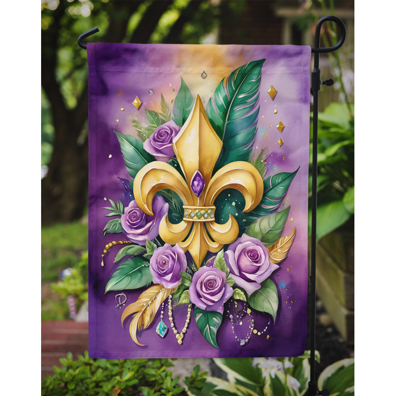 Drapeau de jardin double en polyester H 15,5 po x l 11,25 po