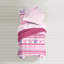 Ensemble d'édredon réversible en microfibre rose Butterfly Dots-1547960761