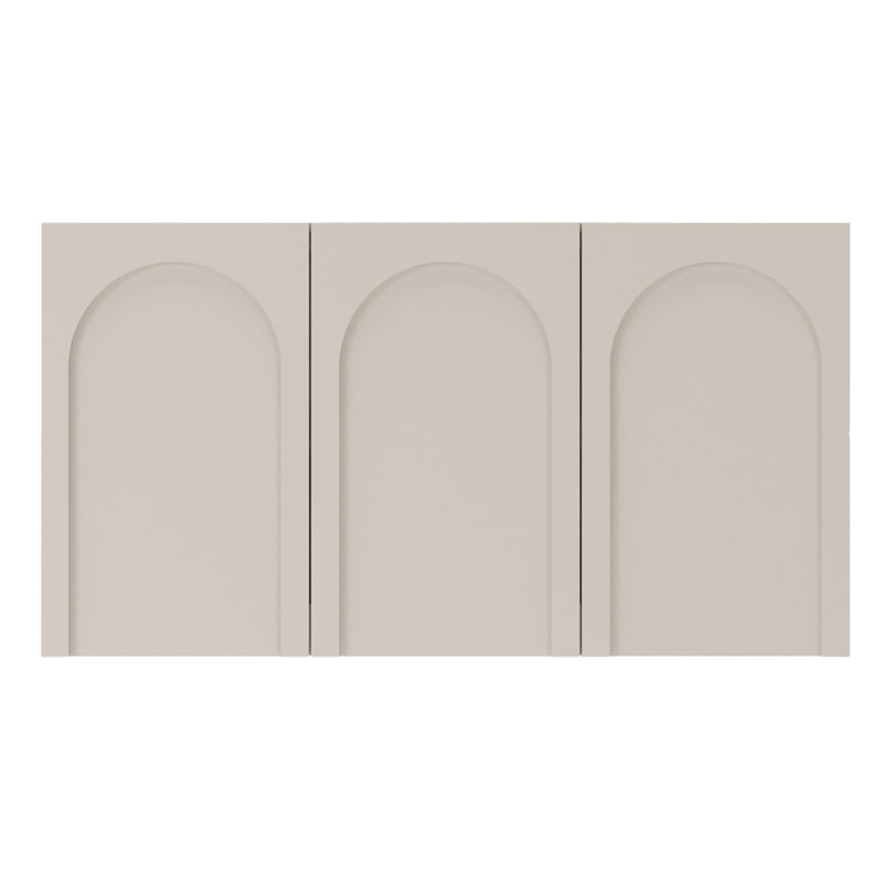 Arkadia Three Door Sideboard With Routed Fronts 150 cm Beige