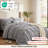 Bedsure Twin-XL Pintuck Bed-in-a-Bag- Gray Pinch Pleat Comforter with Sheets, Pillowcases & Shams-101518290-101518301