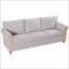 Luxueux canapé 3 places avec coussins moelleux et structure durable, parfait pour les sièges confortables et les salons élégants.